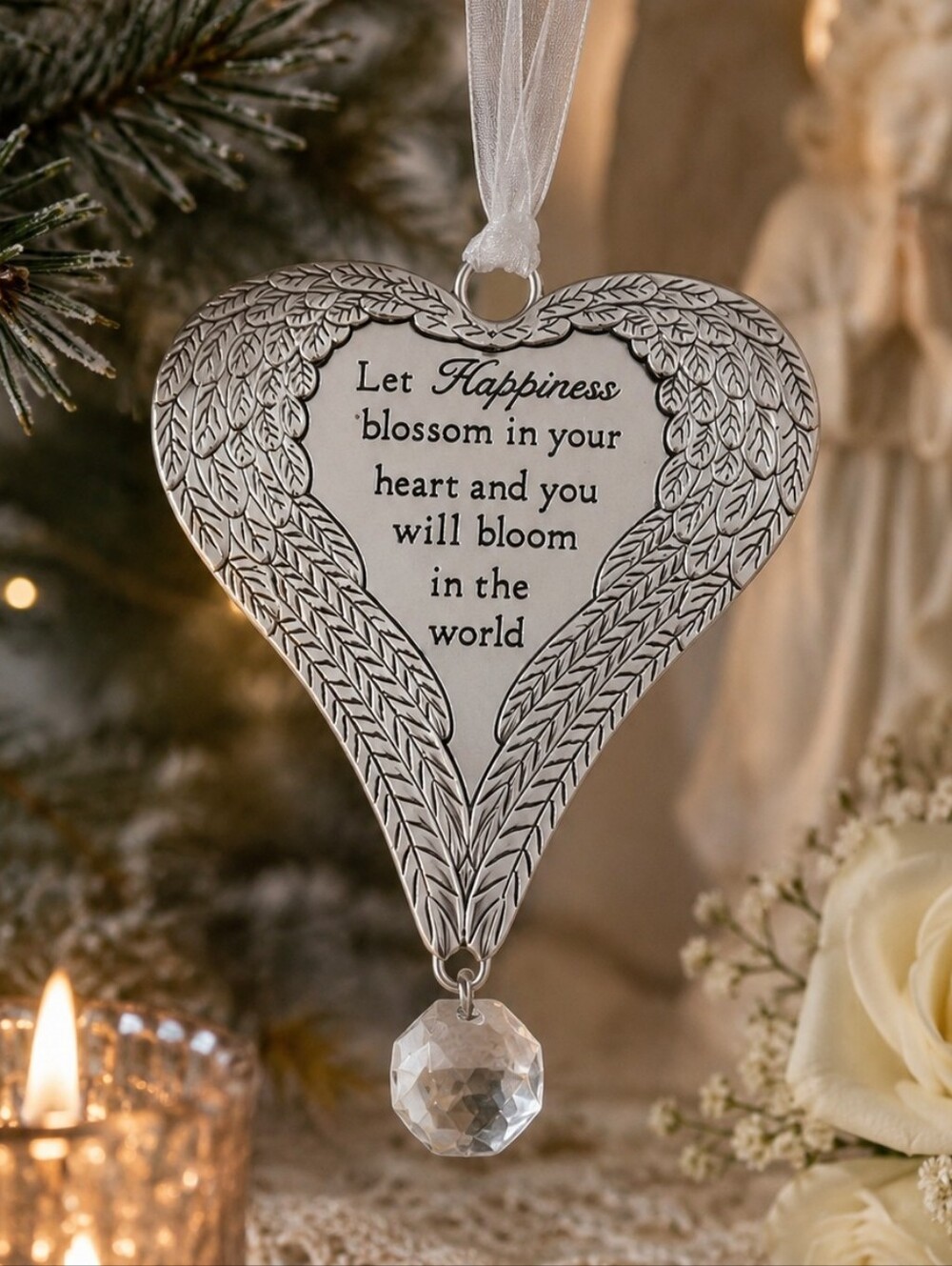 Ganz Angel Wing Heart Ornament Memorial Keepsake Guardian Angel Gift